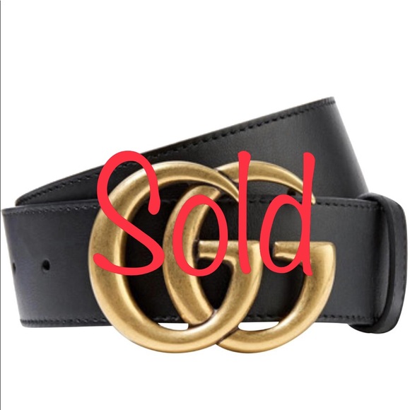 Gucci Accessories - Leather belt with double G buckle